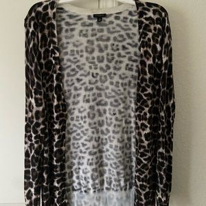 Ann Taylor Leopard Print Cardigan